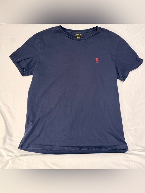 Polo Ralph Lauren Other - Polo by Ralph Lauren Navy T-Shirt with Yellow Logo Print